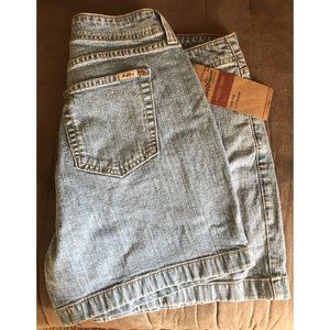 Levi Signature Stretch 5 Pocket Jean Short Misses 12 Light Stone NWT